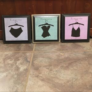 Vintage Lingerie Wall Pictures